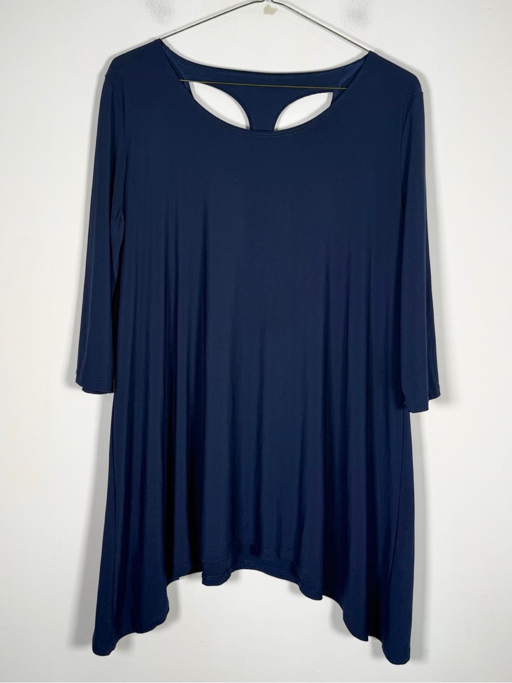 Clara Sun Woo Women’s Size 1X Cut Out Detail Made in USA Top